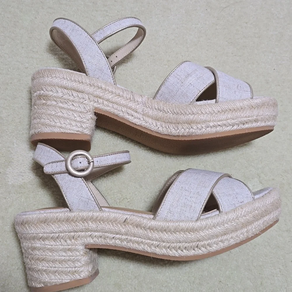 J. Crew Platform Espadrille Sandals